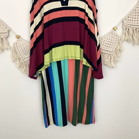 NWT Anthropologie Maeve Davina Striped Layered Dress - Picture 5 of 7
